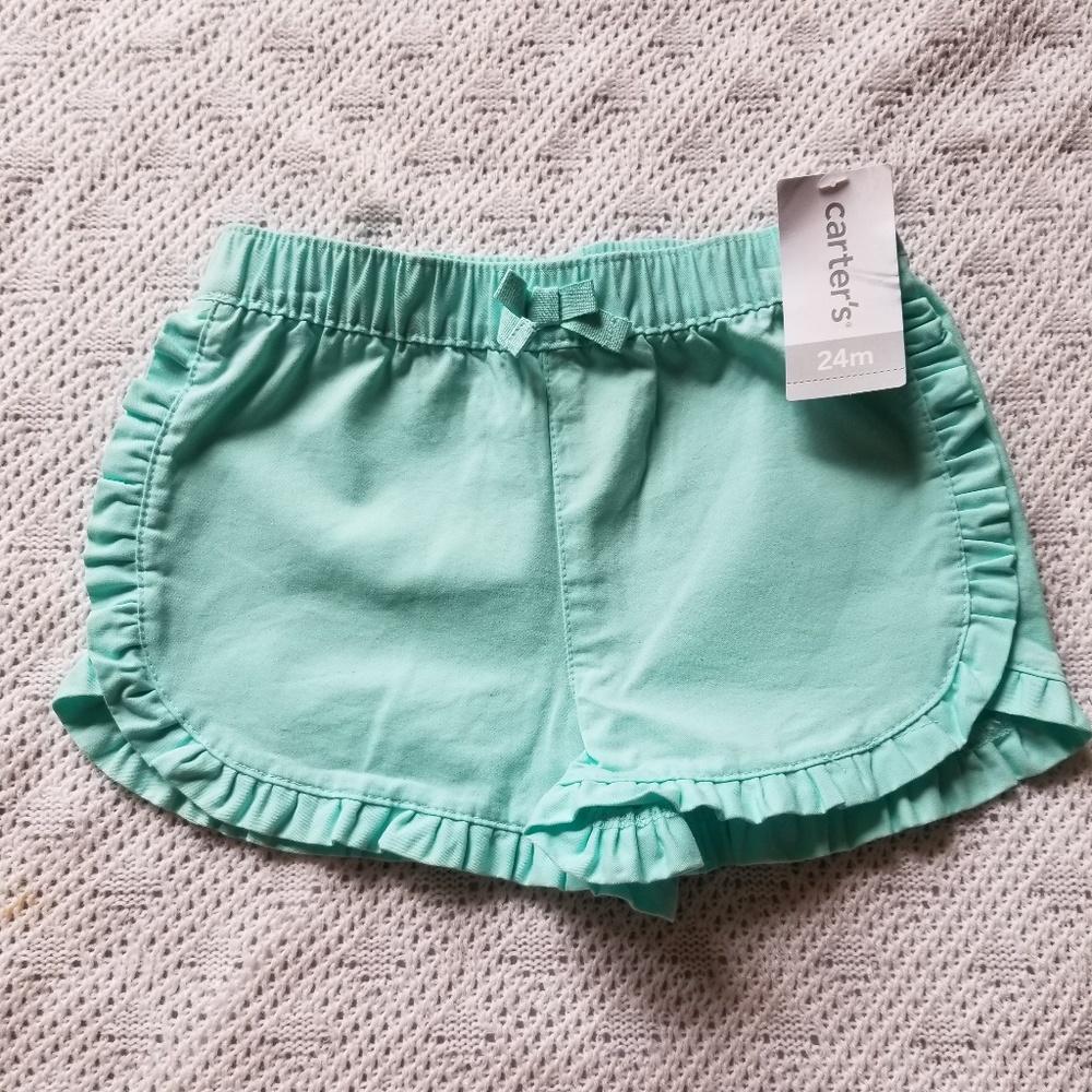 Carters ruffled shorts 24m